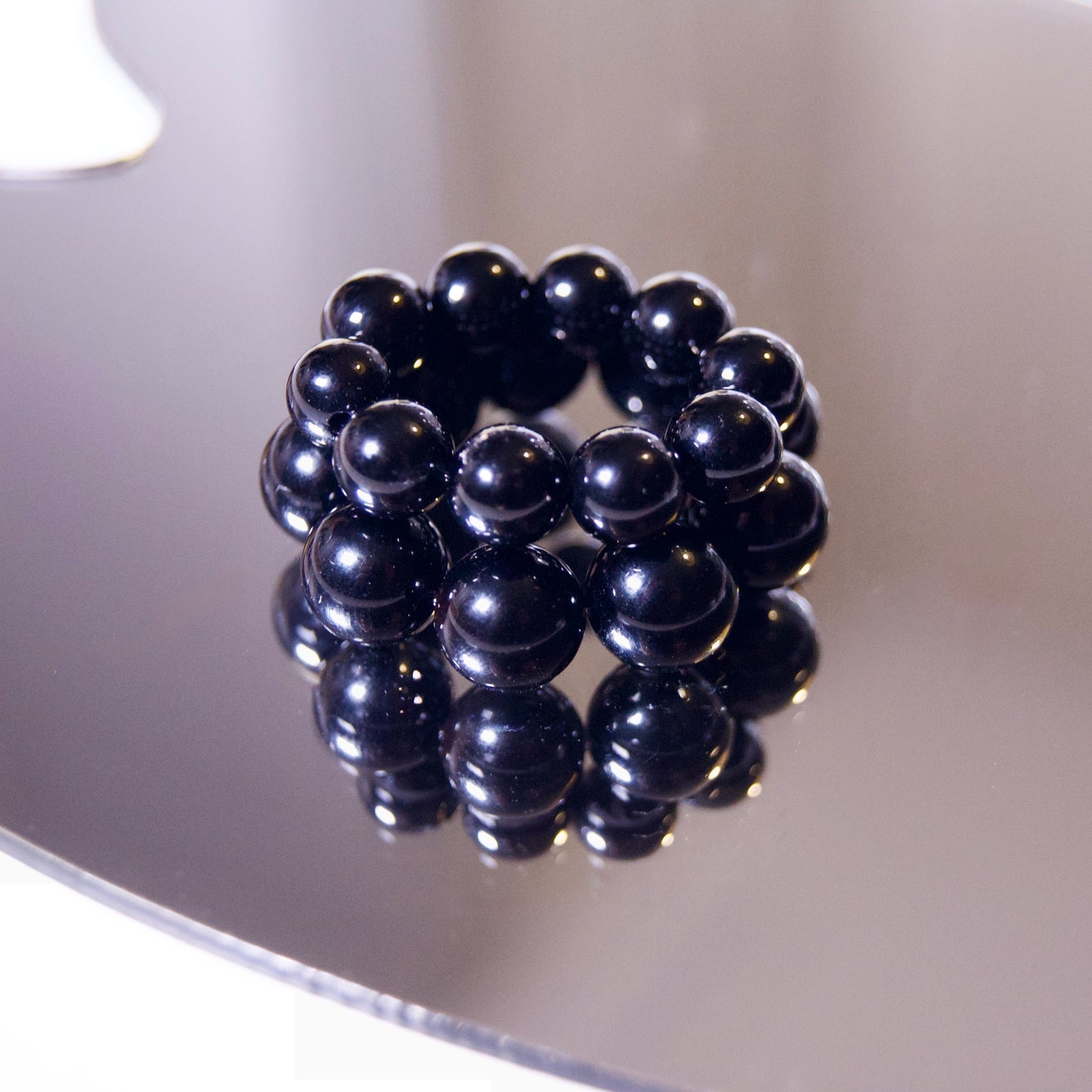 Black Agate Ring