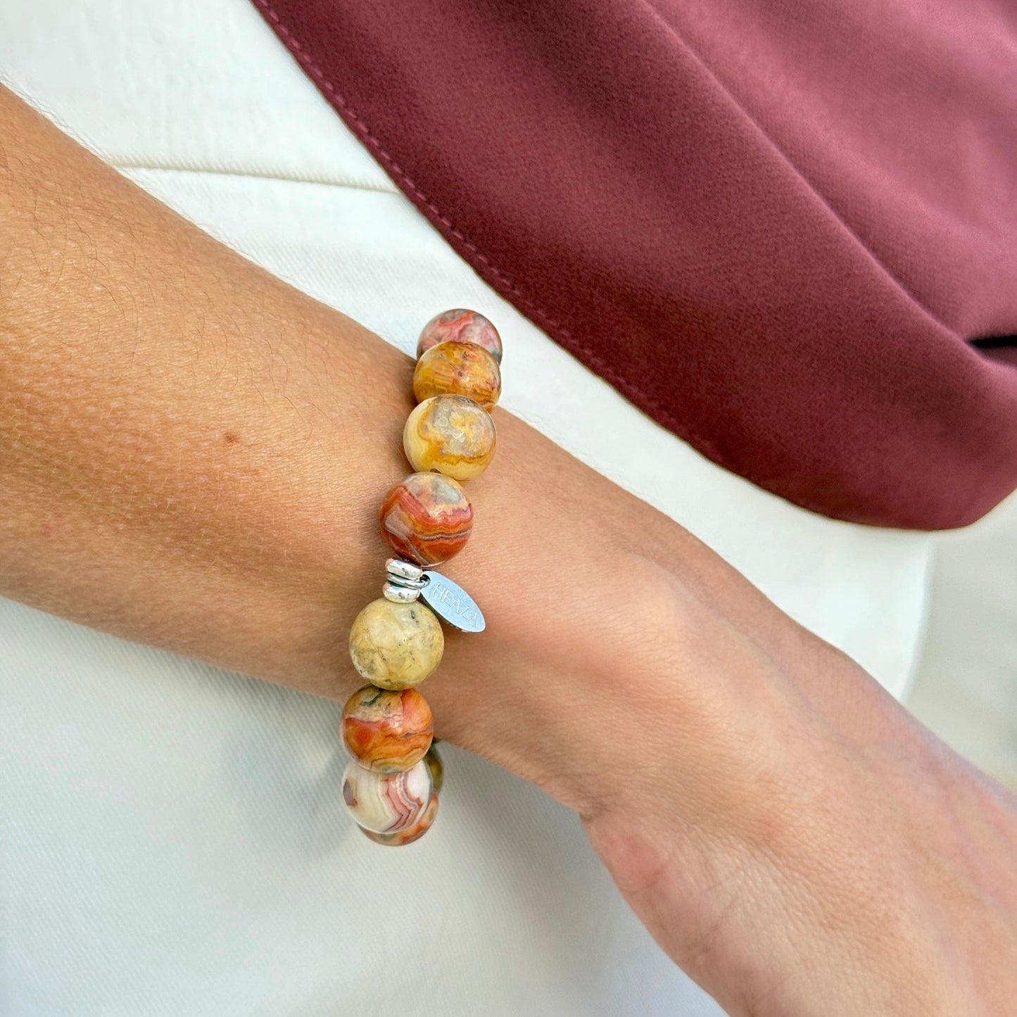Crazy Lace Agate Bracelet
