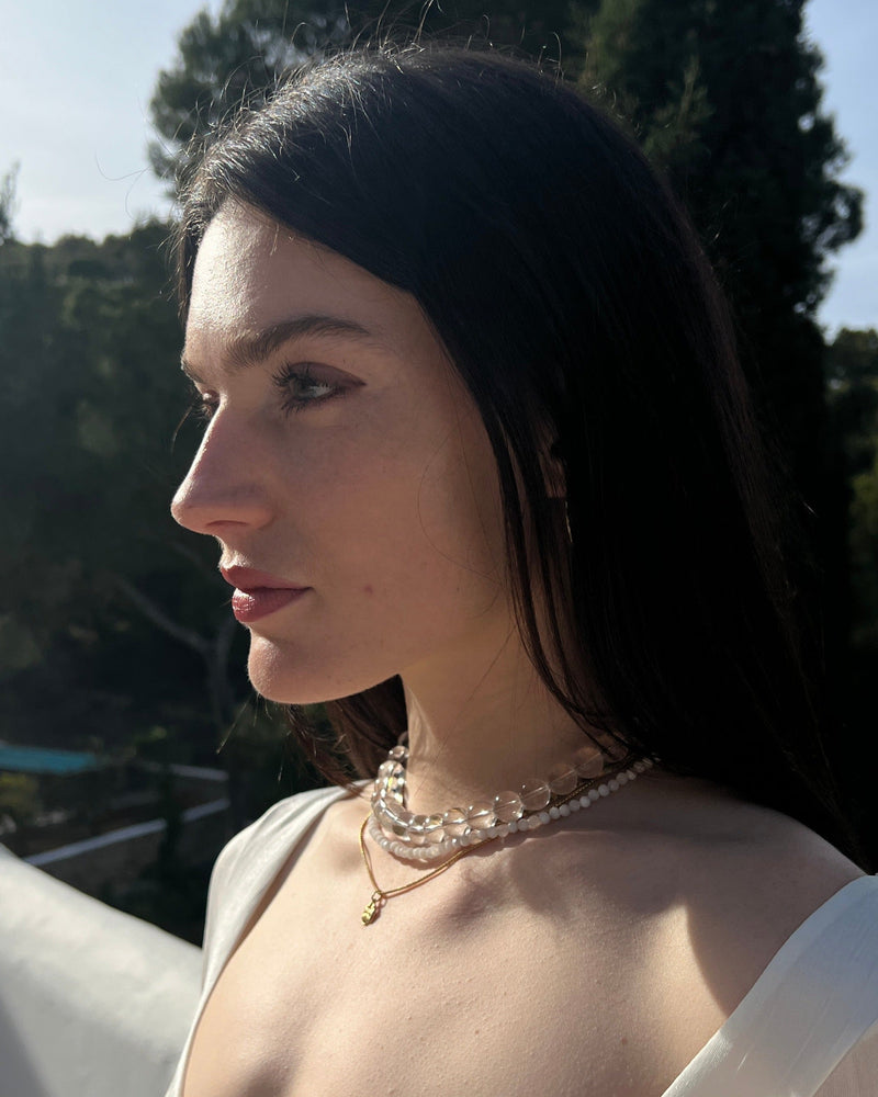 Clear Rock Quartz Necklace
