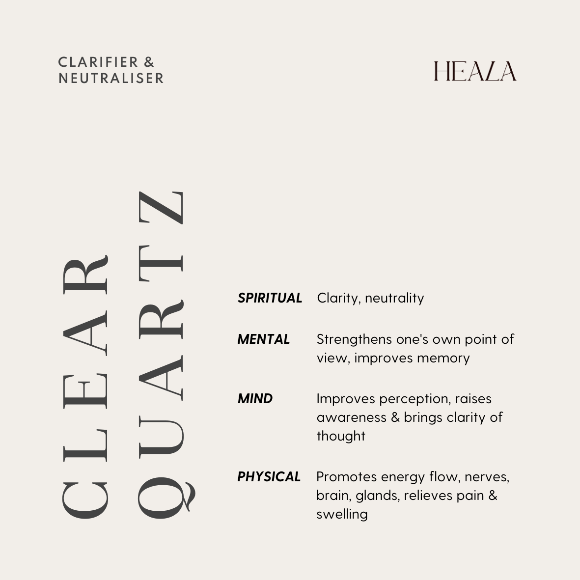 Clear Quartz Necklace (April)