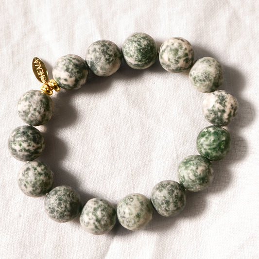 Green Dot Jasper Bracelet