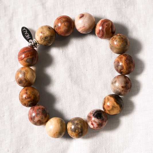 Crazy Lace Agate Bracelet