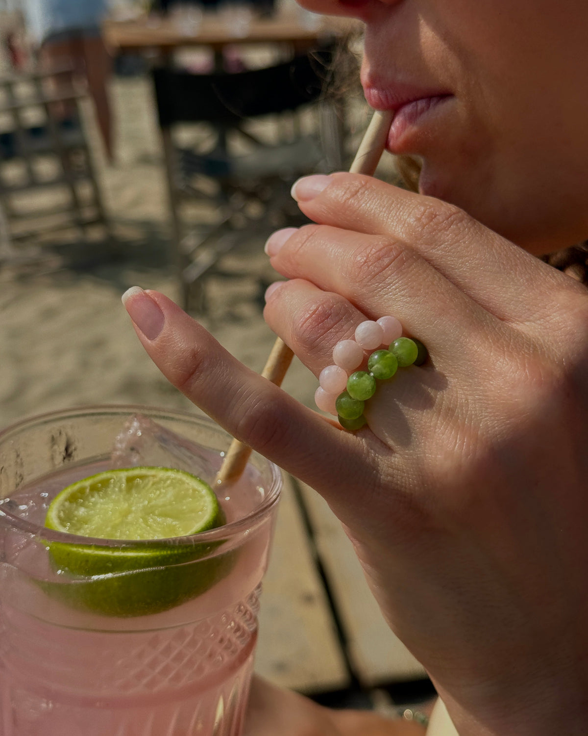 Pink Jade Ring