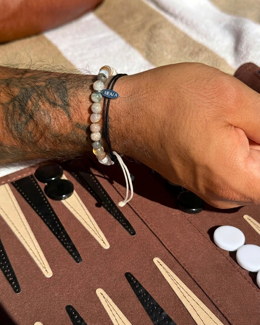Bamboo Leaf Agate Bracelet