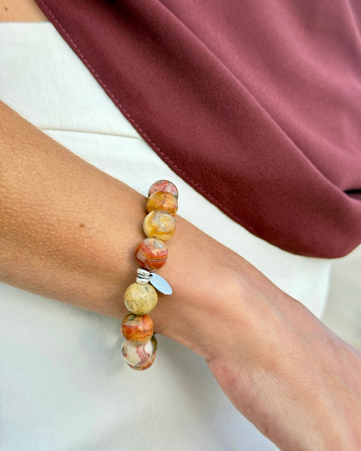 Crazy Lace Agate Bracelet