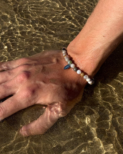 Bamboo Leaf Agate Bracelet