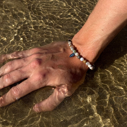 Bamboo Leaf Agate Bracelet