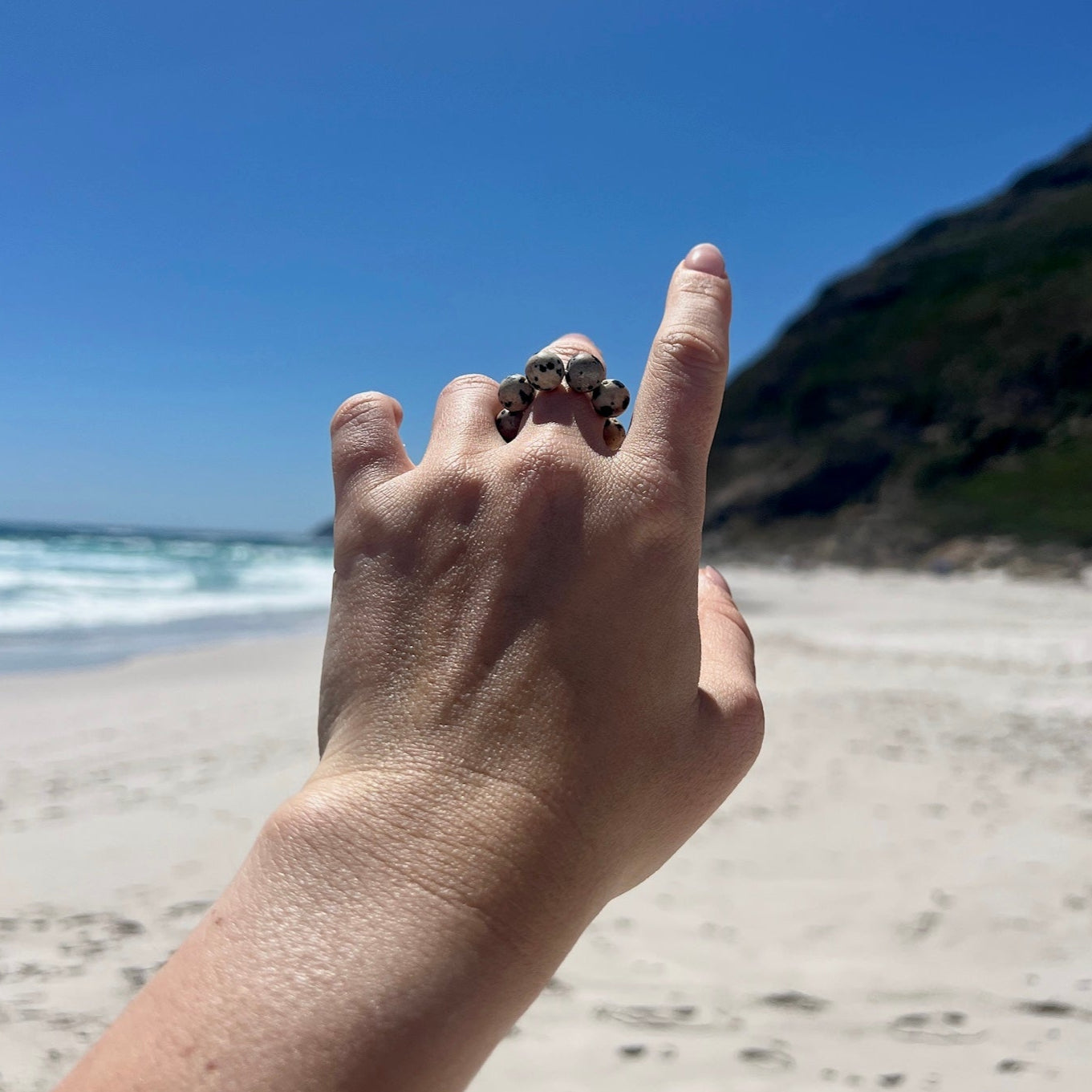Dalmatian Jasper Ring