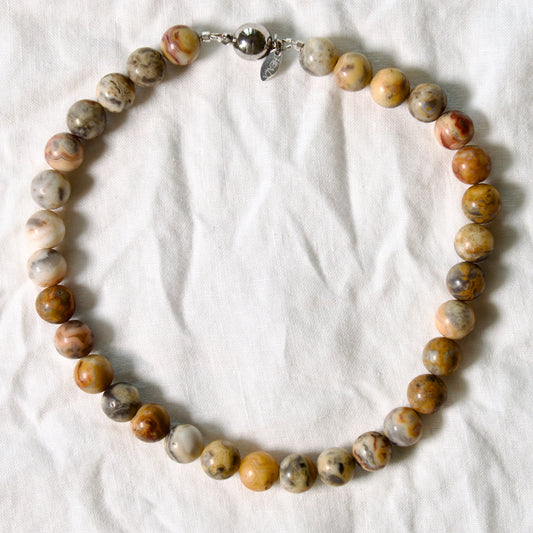 Crazy Lace Agate Necklace