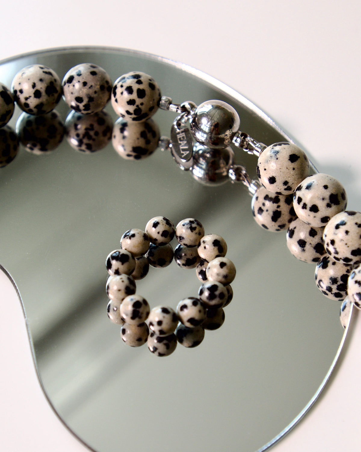 Dalmatian Jasper Ring