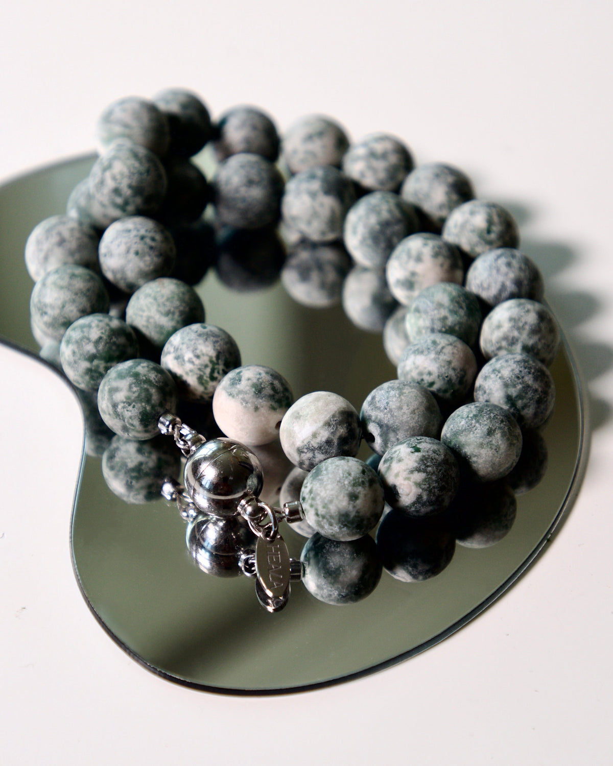 Green Dot Jasper Necklace