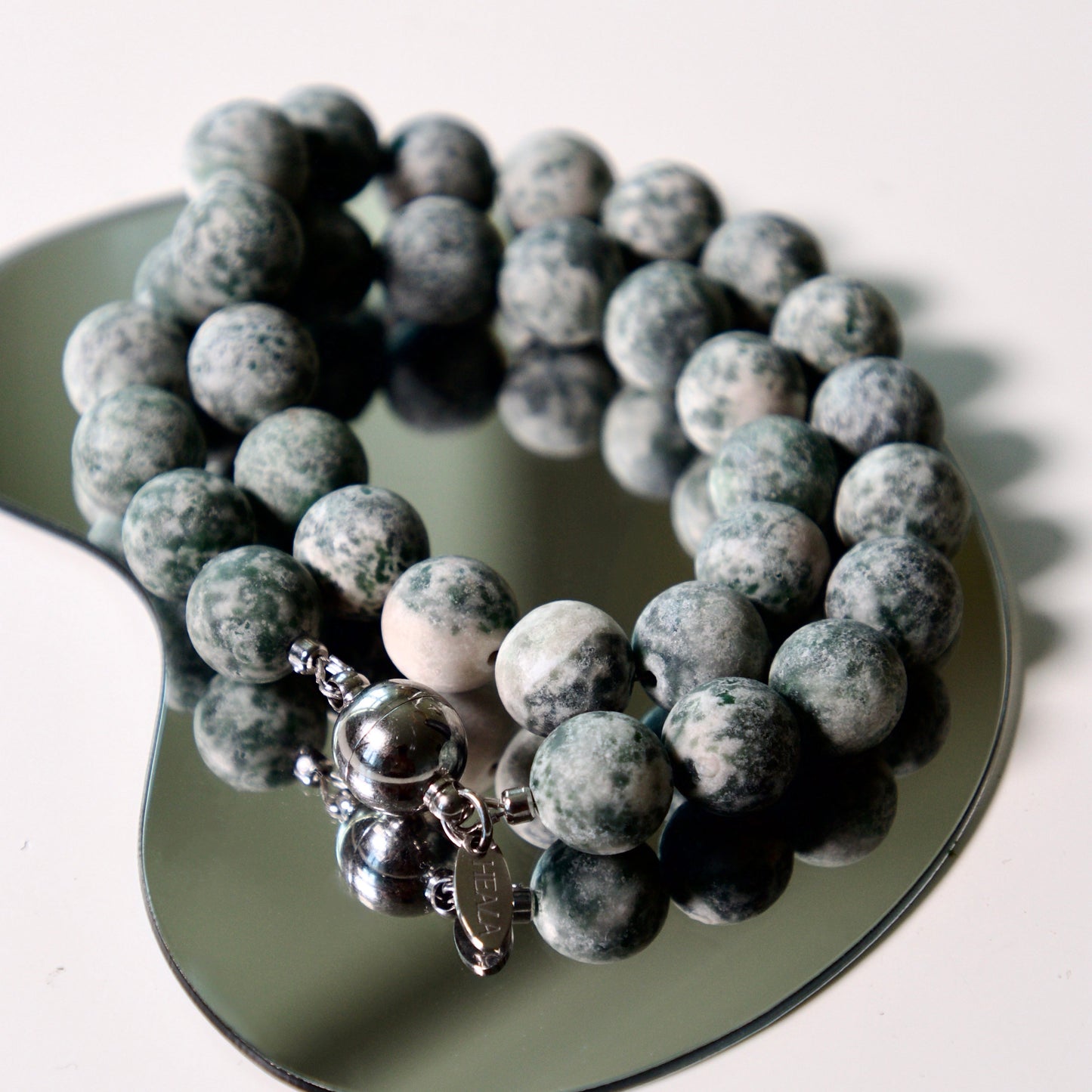 Green Dot Jasper Necklace