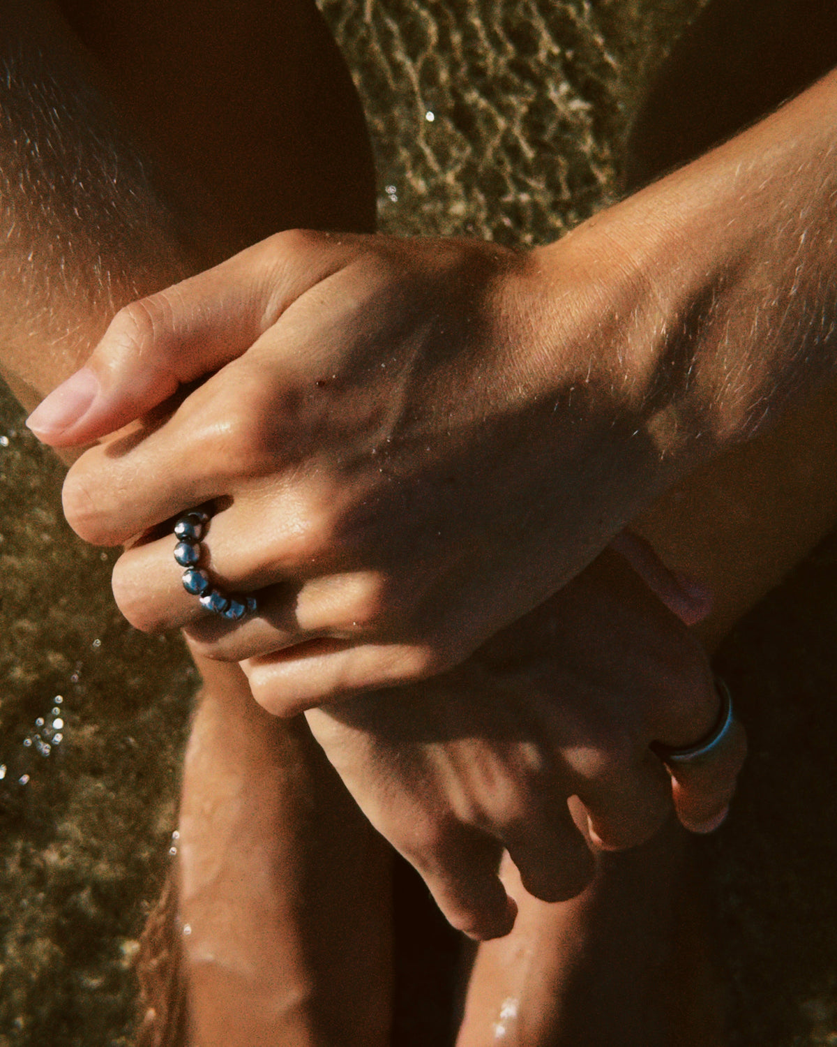 Silver Hematite Ring